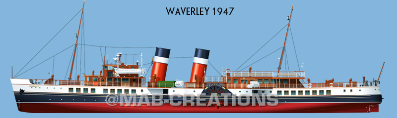 loch seaforth caledonian macbrayne profile drawing dessin profil