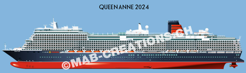 Cunard Queen Anne vector profile