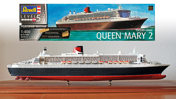 Revell Queen Mary 2 Platinum Edition maquette paquebot 1/400 plastic model kit